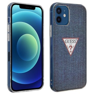 Guess GUHCP12SPCUJULDB iPhone 12 mini 5,4" granatowy/dark blue hardcase Jeans Collection