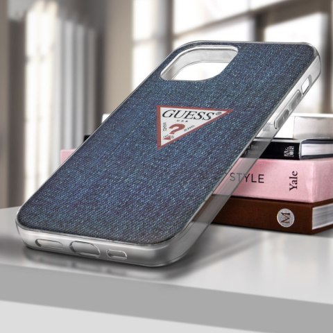 Guess GUHCP12SPCUJULDB iPhone 12 mini 5,4" granatowy/dark blue hardcase Jeans Collection