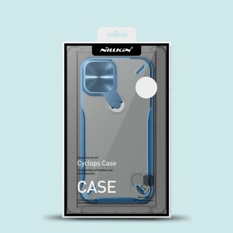 Nillkin Cyclops Case wytrzymałe etui z osłoną na aparat i składaną podstawką iPhone 12 Pro / iPhone 12 czerwony
