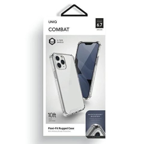 UNIQ etui Combat iPhone 12 Pro Max 6,7" przezroczysty/crystal clear