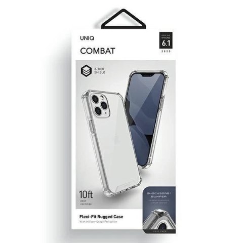 UNIQ etui Combat iPhone 12/12 Pro 6,1" przezroczysty/crystal clear