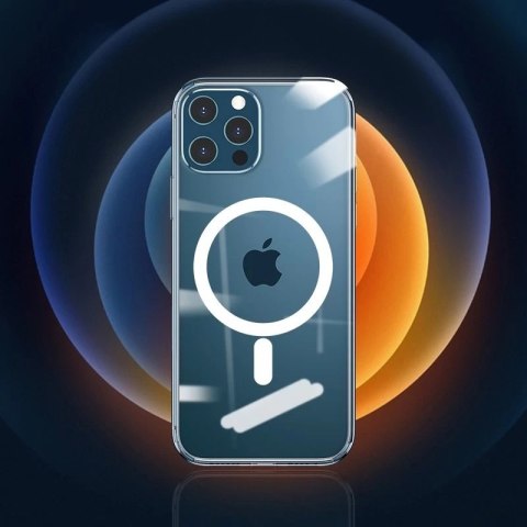 WK Design Anti-knock Magnet Case MagSafe żelowe elastyczne etui do iPhone 12 mini przezroczysty