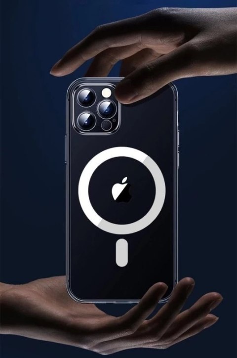 WK Design Anti-knock Magnet Case MagSafe żelowe elastyczne etui do iPhone 12 mini przezroczysty