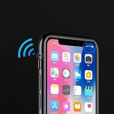 Wozinsky Full Magnetic Case magnetyczne etui 360 pokrowiec na przód i tył z wbudowanym szkłem iPhone 12 Pro Max czarno-przezrocz