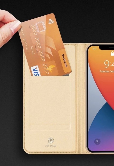 DUX DUCIS Skin Pro kabura etui pokrowiec z klapką iPhone 12 Pro Max niebieski