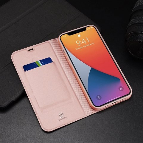 DUX DUCIS Skin Pro kabura etui pokrowiec z klapką iPhone 12 Pro Max niebieski