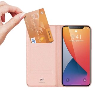 DUX DUCIS Skin Pro kabura etui pokrowiec z klapką iPhone 12 Pro Max różowy