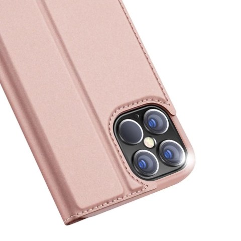DUX DUCIS Skin Pro kabura etui pokrowiec z klapką iPhone 12 Pro Max różowy