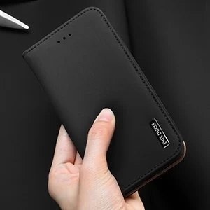 DUX DUCIS Wish skórzane etui pokrowiec ze skóry naturalnej iPhone 12 Pro Max czerwony