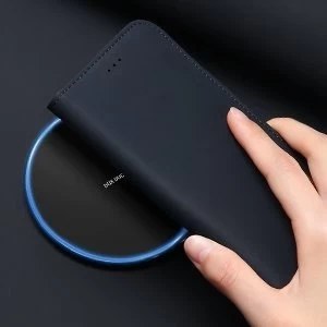 DUX DUCIS Wish skórzane etui pokrowiec ze skóry naturalnej iPhone 12 Pro Max czerwony