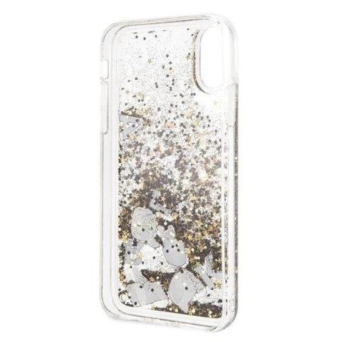 Karl Lagerfeld KLHCPXROGO iPhone X/Xs czarno-złoty/black & gold hard case Glitter