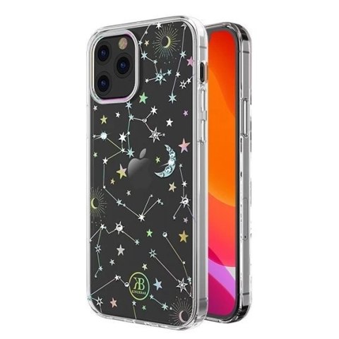 Kingxbar Lucky Series etui ozdobione oryginalnymi Kryształami Swarovskiego iPhone 12 mini przezroczysty (Zodiac)