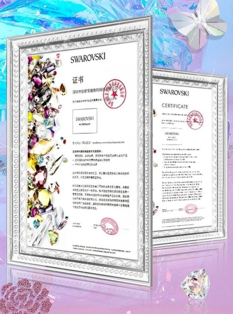 Kingxbar Lucky Series etui ozdobione oryginalnymi Kryształami Swarovskiego iPhone 12 mini przezroczysty (Zodiac)