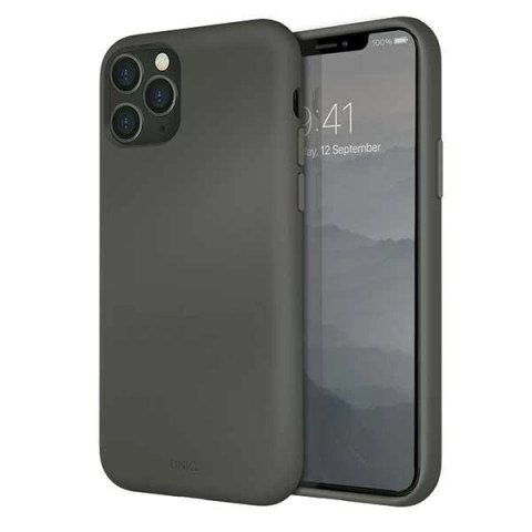 UNIQ etui Lino Hue iPhone 11 Pro szary/moss grey
