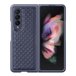 Dux Ducis Venice skórzane etui do Samsung Galaxy Z Fold 3 pokrowiec z naturalnej skóry niebieski