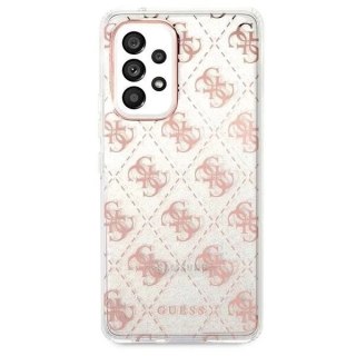 Guess GUHCA53PCU4GLPI A53 5G A536 różowy/pink hard case 4G Glitter