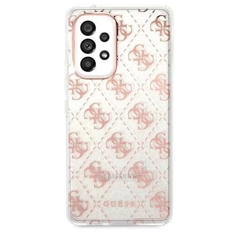Guess GUHCA53PCU4GLPI A53 5G A536 różowy/pink hard case 4G Glitter