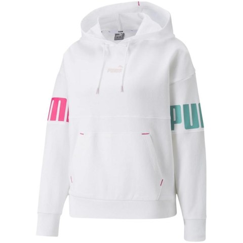 Bluza damska Puma Power Colorblock Hoodie TR biała 847125 02 Bluza damska Puma Power Colorblock Hoodie TR biała 847125 02