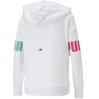 Bluza damska Puma Power Colorblock Hoodie TR biała 847125 02