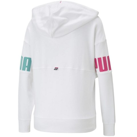 Bluza damska Puma Power Colorblock Hoodie TR biała 847125 02 Bluza damska Puma Power Colorblock Hoodie TR biała 847125 02