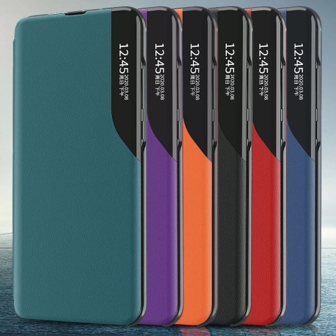 Eco Leather View Case elegancki futerał etui z klapką i funkcją podstawki Samsung Galaxy M33 5G czarny