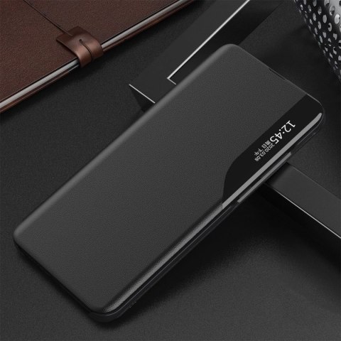 Eco Leather View Case elegancki futerał etui z klapką i funkcją podstawki Samsung Galaxy M53 5G czarny