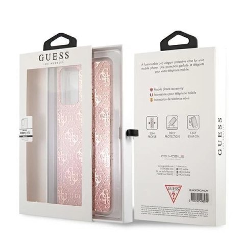 Guess GUHCA72PCU4GLPI A72 A725 różowy/pink hard case 4G Glitter