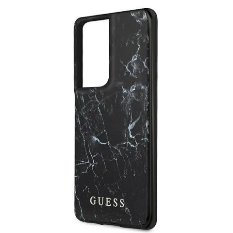 Guess GUHCS21LPCUMABK S21 Ultra G998 czarny/black hardcase Marble