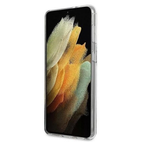 Guess GUHCS21SPCUGLSBL S21 G991 niebieski/blue hardcase Glitter Gradient Script