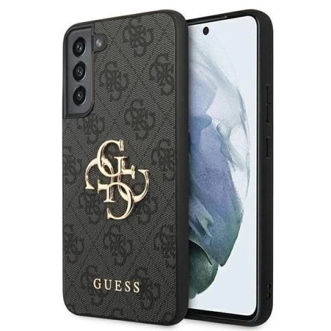 Guess GUHCS22M4GMGGR S906 S22+ szary/grey hardcase 4G Big Metal Logo