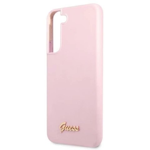 Guess GUHCS22SLSLMGLA S22 S901 lawenda/lavender hardcase Silicone Script Metal Logo