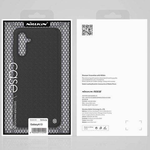 Nillkin Textured Case wytrzymałe wzmocnione etui z żelową ramką i nylonem na tyle Samsung Galaxy A13 5G czarny