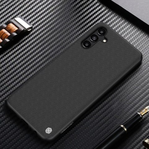 Nillkin Textured Case wytrzymałe wzmocnione etui z żelową ramką i nylonem na tyle Samsung Galaxy A13 5G czarny