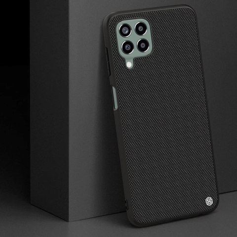 Nillkin Textured Case wytrzymałe wzmocnione etui z żelową ramką i nylonem na tyle Samsung Galaxy M33 5G czarny