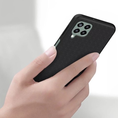 Nillkin Textured Case wytrzymałe wzmocnione etui z żelową ramką i nylonem na tyle Samsung Galaxy M33 5G czarny