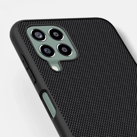 Nillkin Textured Case wytrzymałe wzmocnione etui z żelową ramką i nylonem na tyle Samsung Galaxy M33 5G czarny