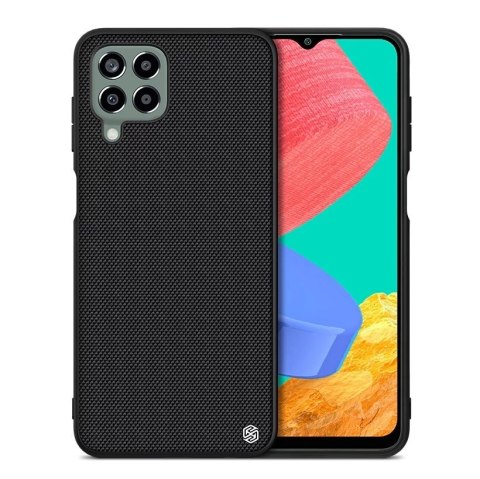 Nillkin Textured Case wytrzymałe wzmocnione etui z żelową ramką i nylonem na tyle Samsung Galaxy M33 5G czarny