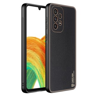 Dux Ducis Yolo eleganckie etui pokrowiec ze skóry ekologicznej Samsung Galaxy A33 5G czarny