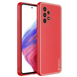 Dux Ducis Yolo eleganckie etui pokrowiec ze skóry ekologicznej Samsung Galaxy A53 5G czerwony