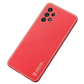 Dux Ducis Yolo eleganckie etui pokrowiec ze skóry ekologicznej Samsung Galaxy A53 5G czerwony