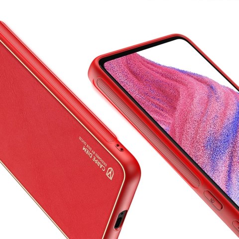 Dux Ducis Yolo eleganckie etui pokrowiec ze skóry ekologicznej Samsung Galaxy A53 5G czerwony