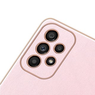 Dux Ducis Yolo eleganckie etui pokrowiec ze skóry ekologicznej Samsung Galaxy A53 5G różowy