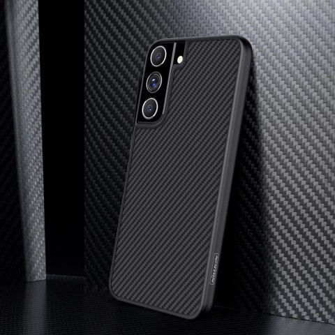 Nillkin Synthetic Fiber Case pancerne etui pokrowiec do Samsung Galaxy S22 czarny