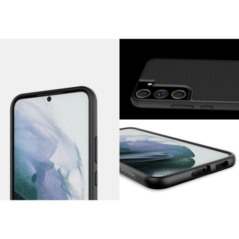 Nillkin Synthetic Fiber Case pancerne etui pokrowiec do Samsung Galaxy S22 czarny