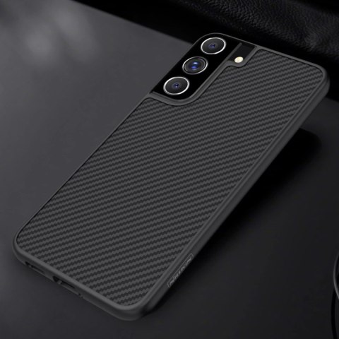 Nillkin Synthetic Fiber Case pancerne etui pokrowiec do Samsung Galaxy S22 czarny