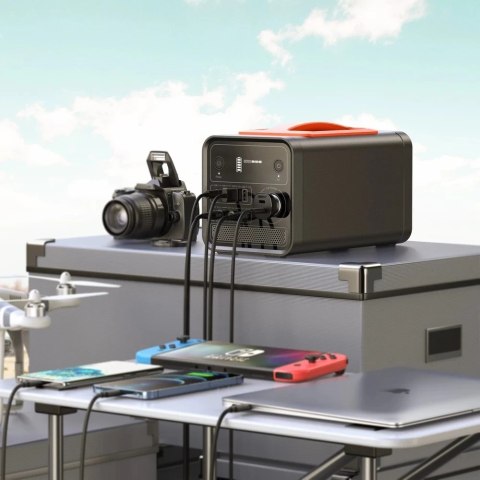 Choetech przenośna mobilna stacja zasilania ładująca 300W powerbank 20800 mAh USB Typ C / 3x USB / gniazdo zapalniczki / gniazdo