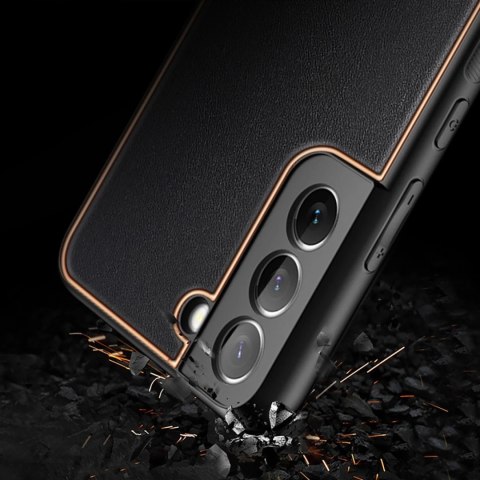 Dux Ducis Yolo eleganckie etui pokrowiec ze skóry ekologicznej Samsung Galaxy S22+ (S22 Plus) czarny
