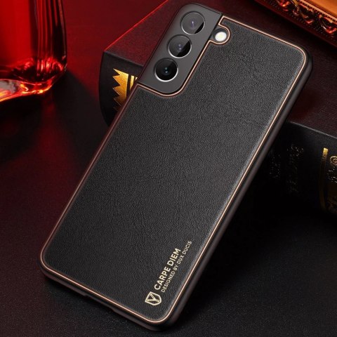 Dux Ducis Yolo eleganckie etui pokrowiec ze skóry ekologicznej Samsung Galaxy S22+ (S22 Plus) czarny