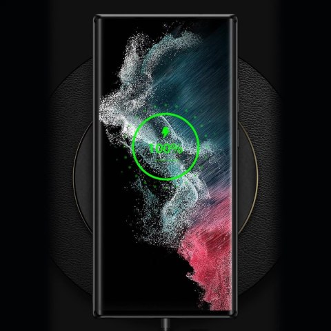 Dux Ducis Yolo eleganckie etui pokrowiec ze skóry ekologicznej Samsung Galaxy S22 Ultra czerwony