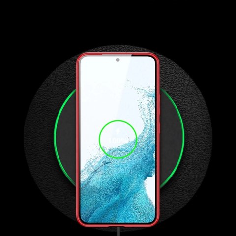 Dux Ducis Yolo eleganckie etui pokrowiec ze skóry ekologicznej Samsung Galaxy S22 czerwony